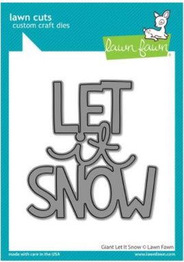 Giant Let It Snow - Lawn Cuts Custom Craft Die