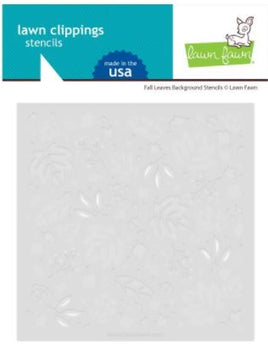 Fall Leaves Background - Lawn Clippings Stencils