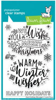 Giant Holiday Messages - Lawn Fawn Clear Stamps 4"X6"
