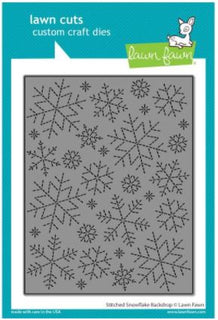 Stitched Snowflake Backdrop - Lawn Cuts Custom Craft Die