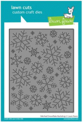 Stitched Snowflake Backdrop - Lawn Cuts Custom Craft Die
