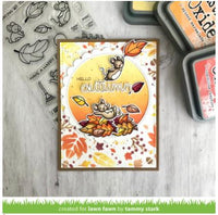 Fall Leaves Background - Lawn Clippings Stencils