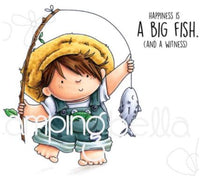 Fishing Squidgy - Stamping Bella Cling Stamps