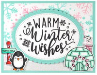 Giant Holiday Messages - Lawn Fawn Clear Stamps 4"X6"