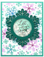 Stitched Snowflake Frame - Lawn Cuts Custom Craft Die