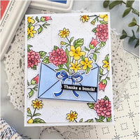 Floral Envelope - Pinkfresh Studio Clear Stamp Set 4"X6"