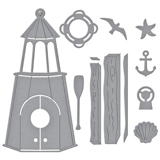 Build A Summer Birdhouse - Spellbinders Etched Dies By Vicky Papaioannou