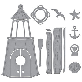 Build A Summer Birdhouse - Spellbinders Etched Dies By Vicky Papaioannou