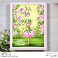 Garden Girl Sweet Pea - Stamping Bella Cling Stamps