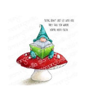 Reading Gnome -Stamping Bella Cling Stamps