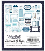 Frames & Tags, Winter Magic - Echo Park Cardstock Ephemera 33/Pkg