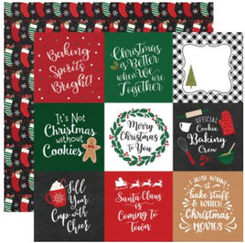 A Gingerbread Christmas Double-Sided Cardstock 12"X12" - 4"X4" Journaling Cards