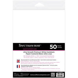Spectrum Noir Ultra Smooth Premium Cardstock 8.5"X11" 50/Pkg