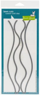 Slimline Stitched Hillside Borders - Lawn Fawn Craft Die