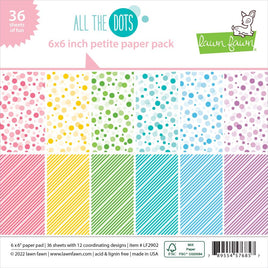 All The Dots, 12 Designs - Lawn Fawn Single-Sided Petite Paper Pack 6"X6" 36/Pkg
