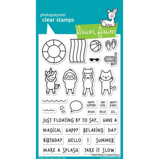 Pool Party - Lawn Fawn Clear Stamps 4