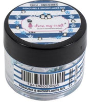 Penguins & Snoflakes Mix - Dress My Craft Shaker Elements 8gms