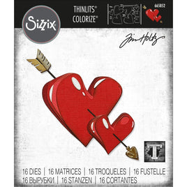Lovestruck Colorize - Sizzix Thinlits Dies By Tim Holtz 16/Pkg