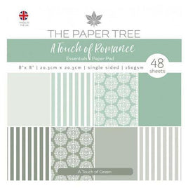 The Paper Tree A Touch of Romance 8x8 Essentials Pad - A Touch of Green