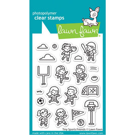 Tiny Sports Friends - Lawn Fawn Clear Stamps 3"X4"