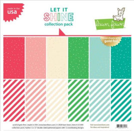 Let It Shine, 6 Designs/2 Each - Lawn Fawn Double-Sided Collection Pack 12"X12"