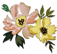 Brushstroke Flowers #1 - Sizzix Thinlits Dies By Tim Holtz 7/Pkg