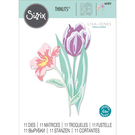 Layered Spring Flowers - Sizzix Thinlits Dies By Lisa Jones 11/Pkg