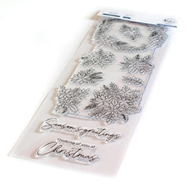 Poinsettia - Pinkfresh Studio Clear Stamp Set 4"X12"