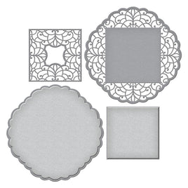 Spellbinders Etched Dies   Circle Meets Square