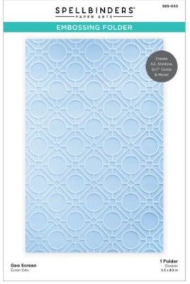 Geo Screen - Be Bold - Spellbinders Embossing Folder