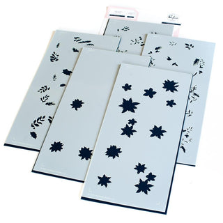 Poinsettia - Pinkfresh Studio Slimline Stencils 4
