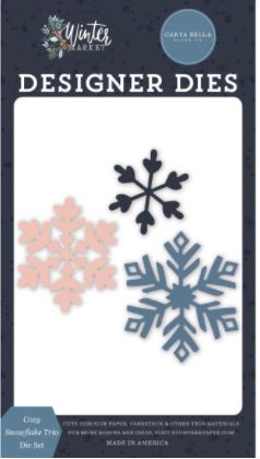 Cozy Snowflake Trio - Carte Bella Dies