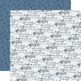 Bundle Up - Welcome Winter Double-Sided Cardstock 12"X12"