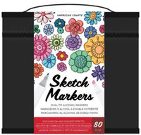 AC Sketch Markers Dual-Tip Alcohol Markers 80/Pkg