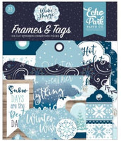 Frames & Tags, Winter Magic - Echo Park Cardstock Ephemera 33/Pkg