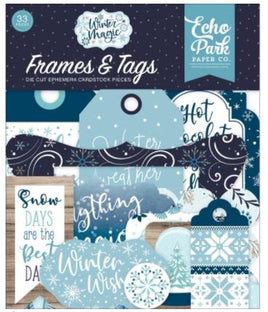 Frames & Tags, Winter Magic - Echo Park Cardstock Ephemera 33/Pkg