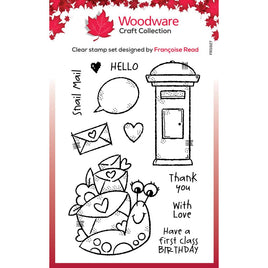 Singles Snail Mail - Woodware Clear Stamp 4"X6"