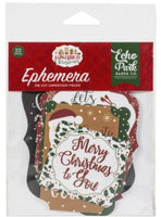 Echo Park Cardstock Ephemera 33/Pkg - A Gingerbread Christmas