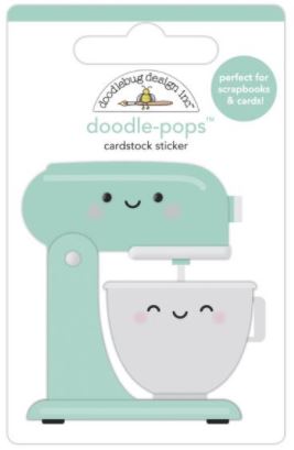 Doodlebug Doodle-Pops 3D Stickers - Mixed With Love
