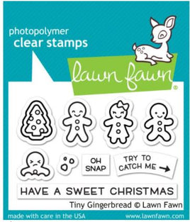 Tiny Gingerbread - Lawn Fawn Clear Stamp 3"x2"