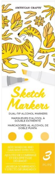AC Sketch Markers Dual-Tip Alcohol Markers 3/Pkg Cotton Candy