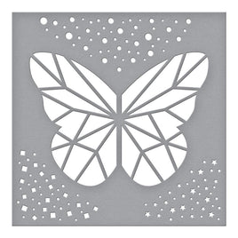 Geometric Butterfly- Bibi's Butterflies -Spellbinders Stencil
