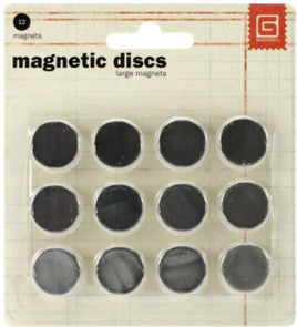 Magnetic Discs 1/32" Thick -  .625" 12/Pkg