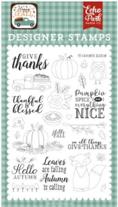 Happy Fall - Give Thanks Echo Park Stamps