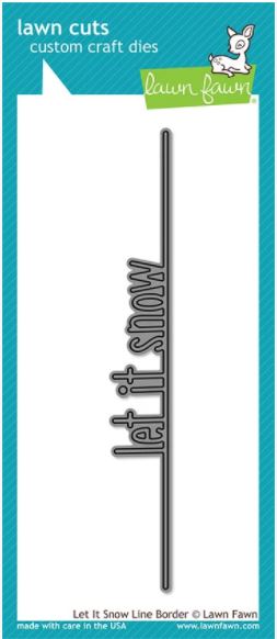Let It Snow Line Border - Lawn Fawn Craft Die