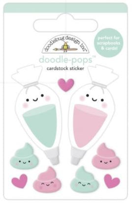 Doodlebug Doodle-Pops 3D Stickers - Icing On The Cake