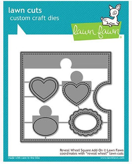 Reveal Wheel Square Add-On - Lawn Cuts Custom Craft Die