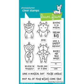Dream Big - Lawn Fawn Clear Stamps 4"X6"