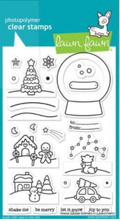 Snow Globe Scenes - Lawn Fawn Clear Stamp 4