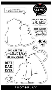 I LOVE DAD PhotoPlay Clear Stamps